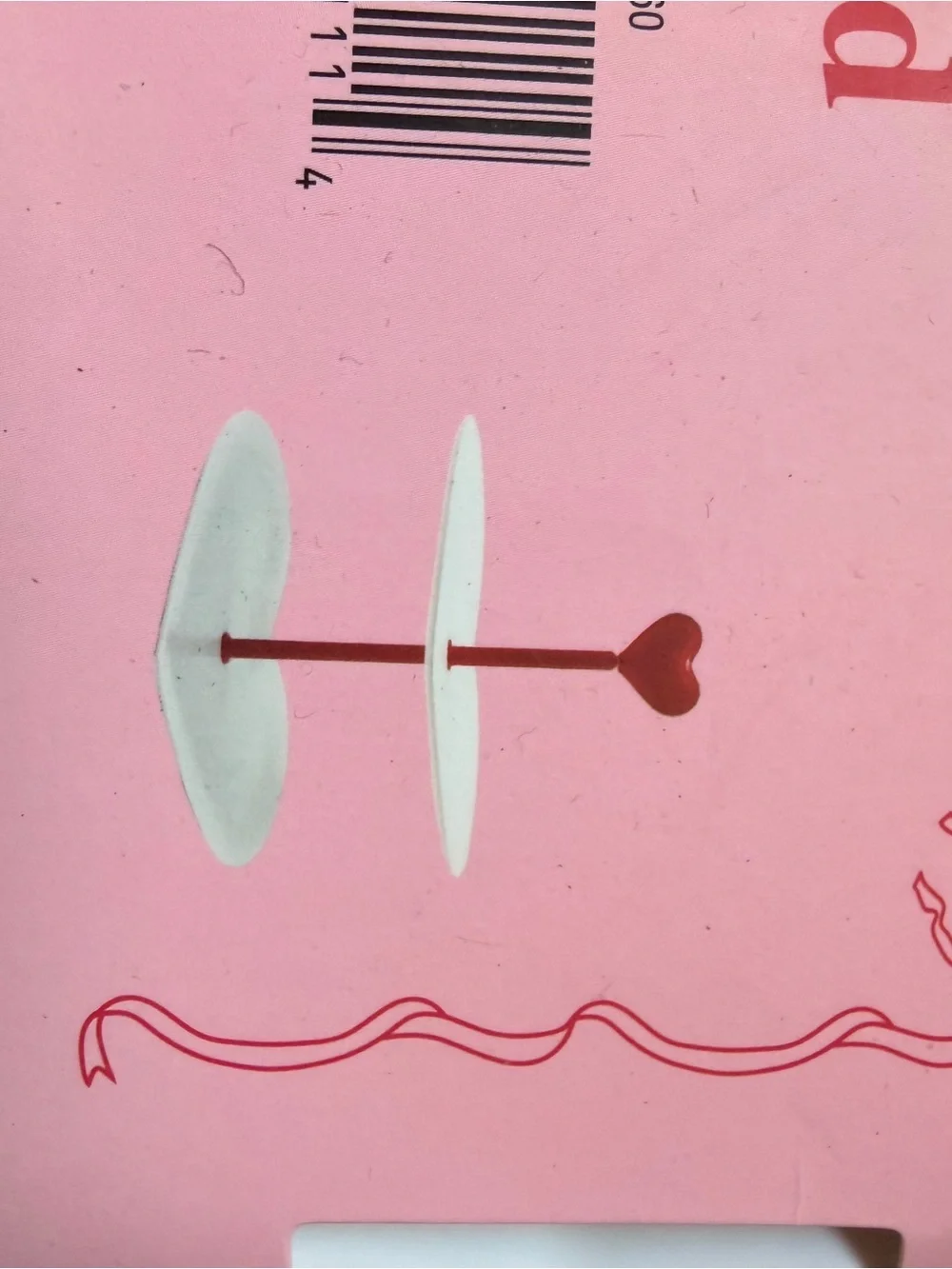Crescent Kids Cake Stand in Pink with Red Accents